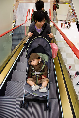 Down the Escalator